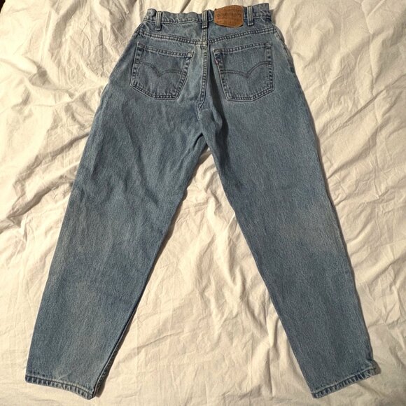 VTG 90s Levis 560 Mens Loose Fit Tapered Leg Denim Jeans Light Wash 30 X 30 - Picture 6 of 14